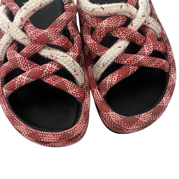 Rag & Bone Kris slip on strappy platform sandals rope slide sz 6 Preppy Designer - Picture 9 of 9